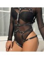 SUBBLIME ARNES DE CUERPO CORREAS AJUSTABLE CUERO NEGRO TALLA UNICA