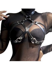 SUBBLIME ARNES DE PECHO CUERO NEGRO TALLA UNICA