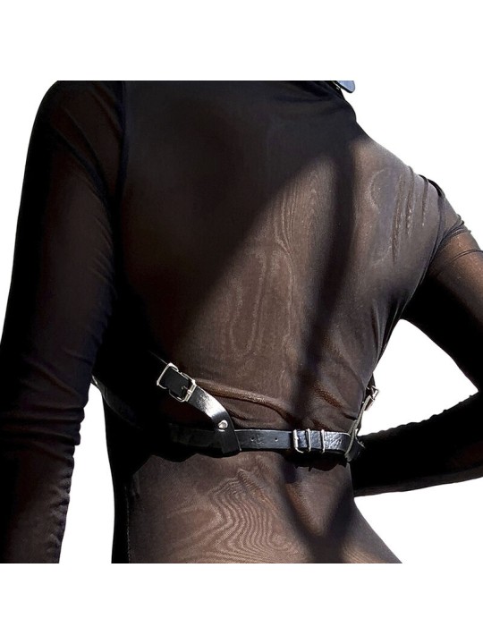 SUBBLIME ARNES DE PECHO CUERO NEGRO TALLA UNICA