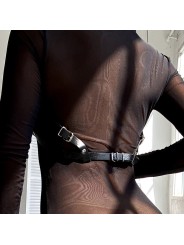 SUBBLIME ARNES DE PECHO CUERO NEGRO TALLA UNICA