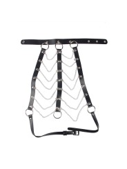 SUBBLIME ARNES DE PECHO CADENAS CUERO NEGRO TALLA UNICA