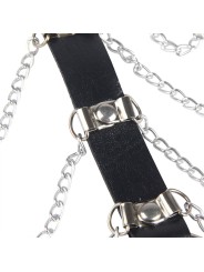 SUBBLIME ARNES DE PECHO CADENAS CUERO NEGRO TALLA UNICA