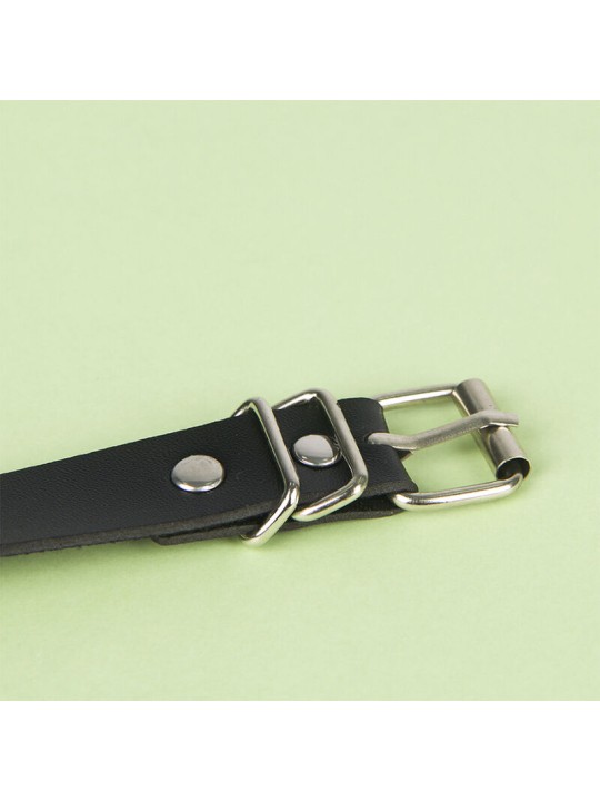 SUBBLIME CINTURON DE CADENAS CUERO NEGRO TALLA UNICA