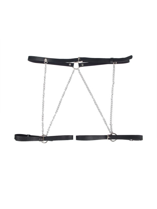 SUBBLIME ARNES FORMA CINTURON CUERO NEGRO TALLA UNICA