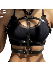 SUBBLIME ARNES DE PECHO ANILLAS DE CUERO NEGRO TALLA UNICA