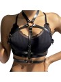 SUBBLIME ARNES DE PECHO ANILLAS DE CUERO NEGRO TALLA UNICA