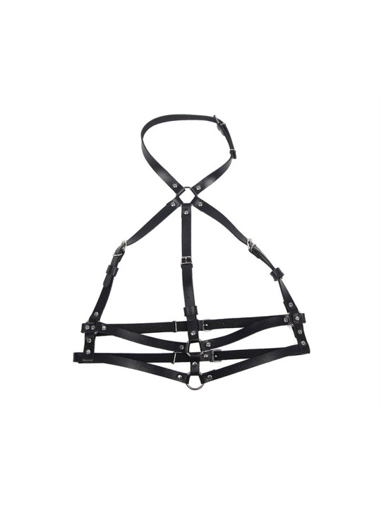 SUBBLIME ARNES DE PECHO ANILLAS DE CUERO NEGRO TALLA UNICA