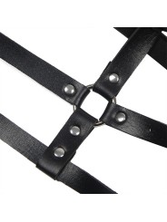 SUBBLIME ARNES DE PECHO ANILLAS DE CUERO NEGRO TALLA UNICA