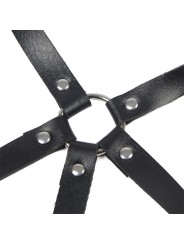 SUBBLIME ARNES DE PECHO ANILLAS DE CUERO NEGRO TALLA UNICA