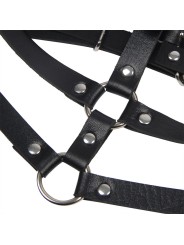 SUBBLIME ARNES DE PECHO ANILLAS DE CUERO NEGRO TALLA UNICA
