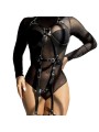 SUBBLIME ARNES CUERPO ENTERO CON HEBILLAS CUERO NEGRO TALLA UNICA