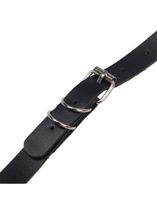 SUBBLIME ARNES CUERPO ENTERO CON HEBILLAS CUERO NEGRO TALLA UNICA