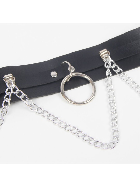 SUBBLIME ARNES CINTURON Y LIGA DETALLE ANILLAS Y CADENA TALLA UNICA