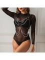 SUBBLIME ARNES SUJETADOR DETALLE CADENAS TALLA UNICA