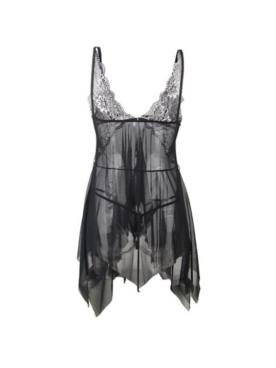 SUBBLIME BABYDOLL TELA TUL PECHO ENCAJE S M