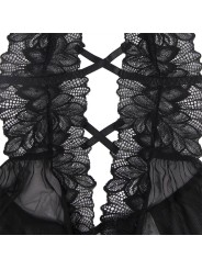 SUBBLIME TEDDY CUELLO HALTER ESPALDA DESCUBIERTA ENCAJE NEGRO S M