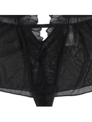 SUBBLIME TEDDY CUELLO HALTER ESPALDA DESCUBIERTA ENCAJE NEGRO S M