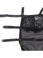 SUBBLIME BABYDOLL CON TIRANTES AJUSTABLES DE ENCAJE NEGRO S M