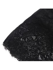 SUBBLIME BABYDOLL CON TIRANTES AJUSTABLES DE ENCAJE NEGRO S M