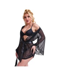 SUBBLIME BATA TELA TRANSPARENTE DETALLE ENCAJE NEGRO S M