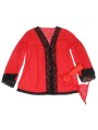 SUBBLIME BATA TELA TRANSPARENTE DETALLE ENCAJE ROJO S M