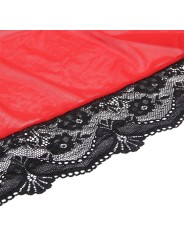 SUBBLIME BATA TELA TRANSPARENTE DETALLE ENCAJE ROJO S M