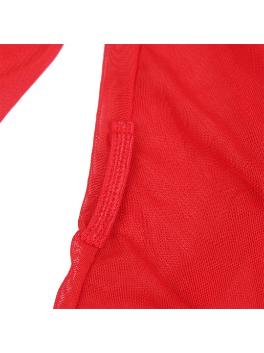 SUBBLIME BATA TELA TRANSPARENTE DETALLE ENCAJE ROJO S M