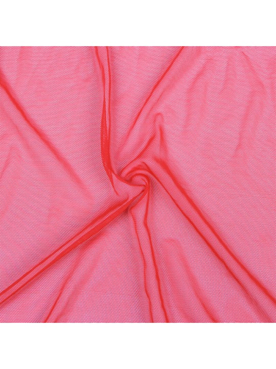 SUBBLIME BATA TELA TRANSPARENTE DETALLE ENCAJE ROJO S M