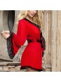 SUBBLIME BATA TELA TRANSPARENTE DETALLE ENCAJE ROJO S M