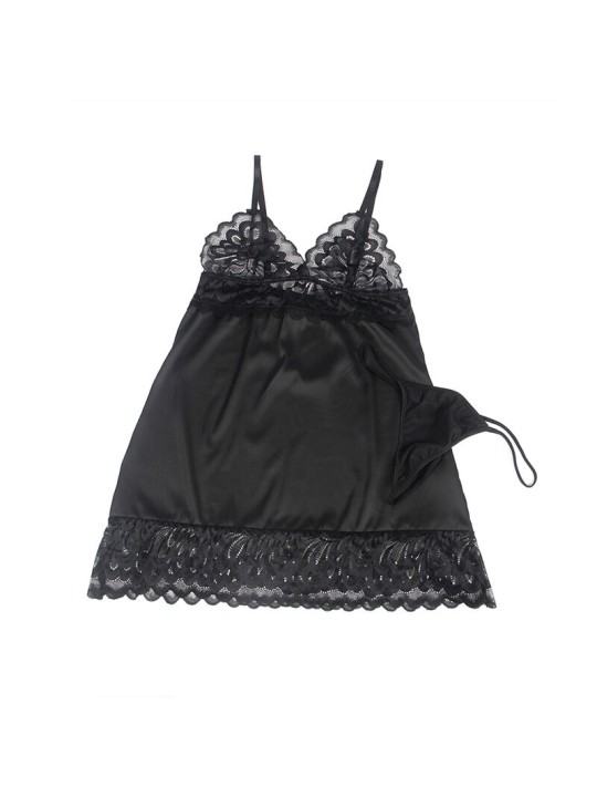 SUBBLIME BABYDOLL CON ESTAMPADO FLORAL PECHO NEGRO S M