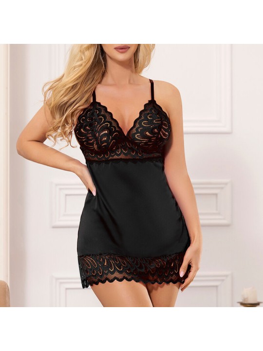 SUBBLIME BABYDOLL CON ESTAMPADO FLORAL PECHO NEGRO S M