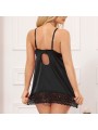 SUBBLIME BABYDOLL CON ESTAMPADO FLORAL PECHO NEGRO S M