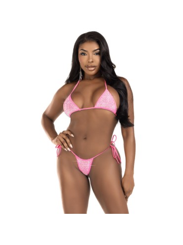 LEG AVENUE BIKINI DIAMANTES NEGRO