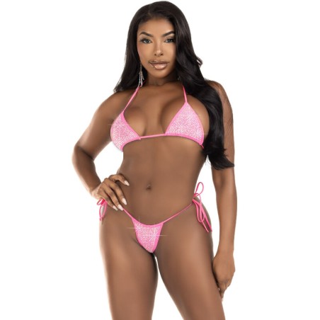 LEG AVENUE BIKINI DIAMANTES NEGRO