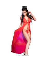 CHILIROSE CR 3275 BABYDOLL LARGO TANGA ROJO S M
