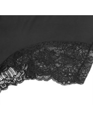 SUBBLIME TEDDY DETALLE ENCAJE FLORAL NEGRO L XL