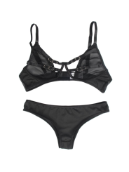 SUBBLIME SET DOS PIEZAS SUJETADOR TRANSPARENCIAS Y TIRAS S M