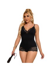 SUBBLIME TEDDY DETALLE ENCAJE FLORAL NEGRO S M