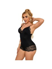 SUBBLIME TEDDY DETALLE ENCAJE FLORAL NEGRO S M