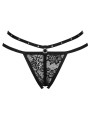 LIVCO CORSETTI FASHION NOMADE TANGA CROTCHLESS NEGRO