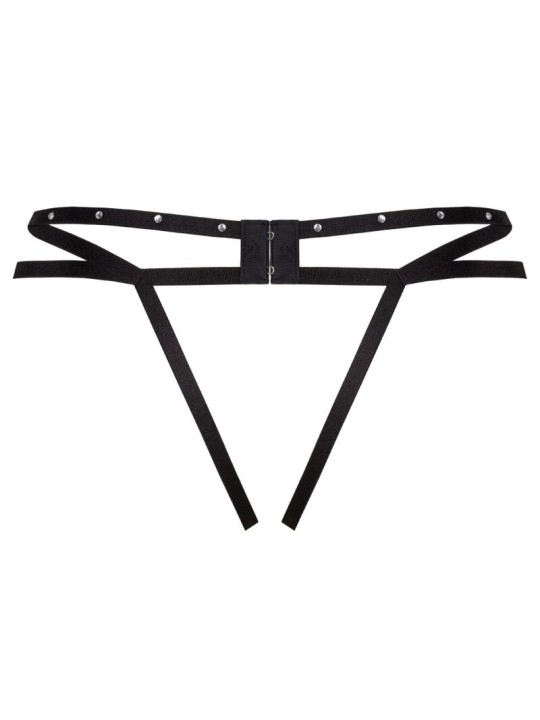 LIVCO CORSETTI FASHION NOMADE TANGA CROTCHLESS NEGRO