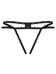LIVCO CORSETTI FASHION NOMADE TANGA CROTCHLESS NEGRO
