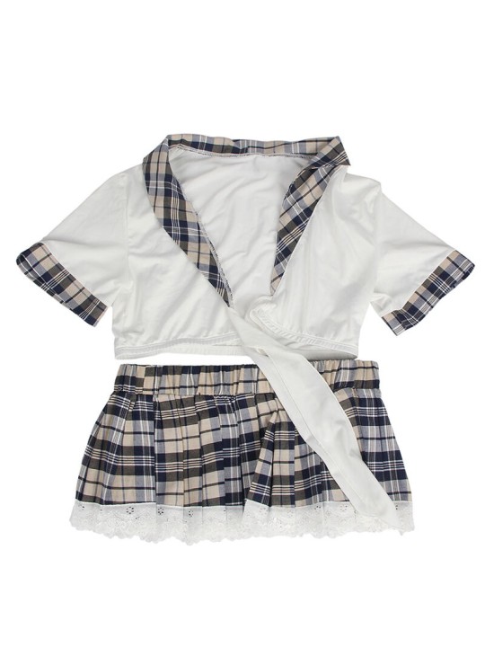 SUBBLIME DISFRAZ DE COLEGIALA SEXY TOP Y FALDA S M