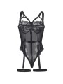 SUBBLIME TEDDY CON LIGUERO DETALLE TIRAS PECHO NEGRO S M