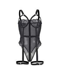 SUBBLIME TEDDY CON LIGUERO DETALLE TIRAS PECHO NEGRO S M