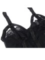 SUBBLIME TEDDY CON LIGUERO DETALLE TIRAS PECHO NEGRO S M