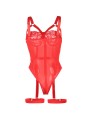 SUBBLIME TEDDY CON LIGUERO DETALLE TIRAS PECHO ROJO S M