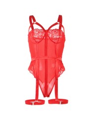 SUBBLIME TEDDY CON LIGUERO DETALLE TIRAS PECHO ROJO S M