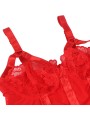 SUBBLIME TEDDY CON LIGUERO DETALLE TIRAS PECHO ROJO S M