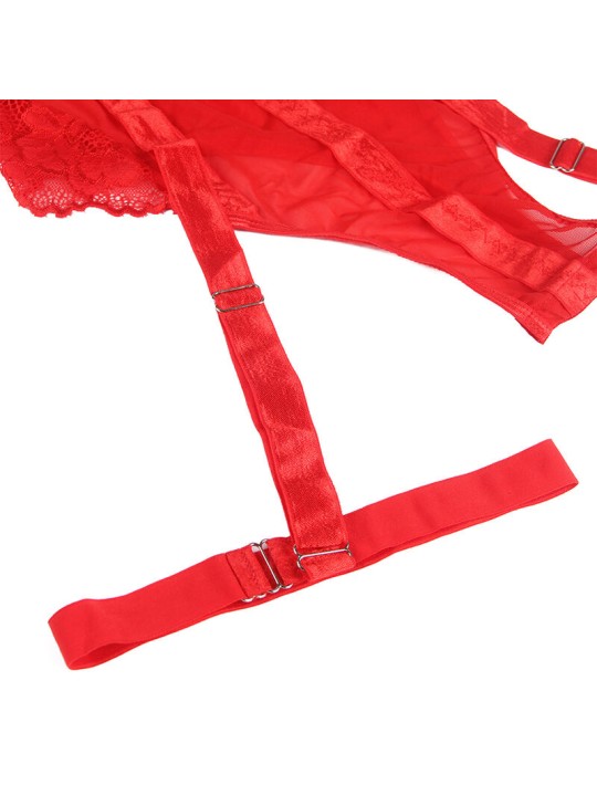 SUBBLIME TEDDY CON LIGUERO DETALLE TIRAS PECHO ROJO S M
